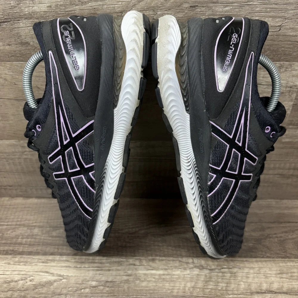 Asics Gel-Nimbus 22 Gray Purple Womens US Size 7.5 EUR 39 1012A587 Running Shoes